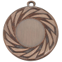 Medal brązowy DI5008.03 – pogrubiony, metalowy medal śr. 50 mm (grubość 3 mm) z wirowym wzorem. Miejsce na emblemat śr. 25 mm z przodu oraz pole na grawer śr. 46 mm z tyłu. Idealny na trzecie miejsce, zawody sportowe i turnieje.