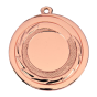 Medal brązowy ME.067.03.C – metalowy medal śr. 50 mm ze zdobnym rantem. Miejsce na emblemat śr. 25 mm z przodu oraz pole na grawer śr. 46 mm z tyłu. Idealny na trzecie miejsce, zawody sportowe i turnieje.