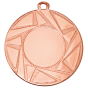 Medal brązowy ME.085.03.C – metalowy medal śr. 50 mm z geometrycznym, gwiaździstym wzorem. Miejsce na emblemat śr. 25 mm z przodu oraz pole na grawer śr. 46 mm z tyłu. Idealny na trzecie miejsce, zawody sportowe i turnieje.