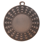 Medal brązowy ME.107.03.C – metalowy medal śr. 50 mm z fakturowanym, gwiaździstym rantem. Miejsce na emblemat śr. 25 mm z przodu oraz pole na grawer śr. 46 mm z tyłu. Idealny na trzecie miejsce, zawody sportowe i turnieje.