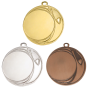 Medal DI7006 – nowoczesny okrągły medal z przeplatanym wzorem, wykonany z metalu. Miejsce na emblemat z przodu oraz pole na grawer z tyłu. Dostępny w trzech wersjach kolorystycznych: złotej, srebrnej i brązowej. Idealny na zawody sportowe i uroczystości.