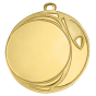 Medal złoty DI7006.01 – nowoczesny okrągły medal z dynamicznym przeplatanym wzorem, wykonany z metalu. Miejsce na emblemat z przodu oraz pole na grawer z tyłu. Idealny na pierwsze miejsce, zawody sportowe i uroczystości.