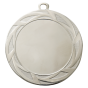 Medal srebrny ME.105.02.D – okrągły medal z geometrycznym wzorem zdobiącym obrzeże, wykonany z metalu. Miejsce na emblemat z przodu oraz pole na grawer z tyłu. Idealny na drugie miejsce, zawody sportowe i uroczystości.