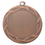 Medal brązowy ME.105.03.D – okrągły medal z geometrycznym wzorem zdobiącym obrzeże, wykonany z metalu. Miejsce na emblemat z przodu oraz pole na grawer z tyłu. Idealny na trzecie miejsce, zawody sportowe i uroczystości.