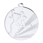 Medal srebrny D112B.02 – medal biegowy z wizerunkiem biegaczy, wykonany z metalu. Pole na grawer z tyłu. Idealny na drugie miejsce, biegi i zawody lekkoatletyczne.