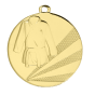 Medal złoty D112D.01 – medal sztuk walki z wizerunkiem kimona, wykonany z metalu. Pole na grawer z tyłu. Idealny na pierwsze miejsce, zawody judo, karate i sztuki walki.