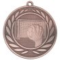 Medal brązowy DI5000.ZC.03 – medal z motywem piłki ręcznej: dłoń z piłką i bramka w wieńcu laurowym, wykonany z metalu. Pole na grawer z tyłu. Idealny na trzecie miejsce w zawodach piłki ręcznej.