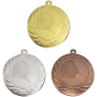 Medal DI5000.ZG – medal z motywem badmintona: lotka w wieńcu laurowym, wykonany z metalu. Pole na grawer z tyłu. Dostępny w wersji złotej, srebrnej i brązowej. Idealny na turnieje badmintona i uroczystości.