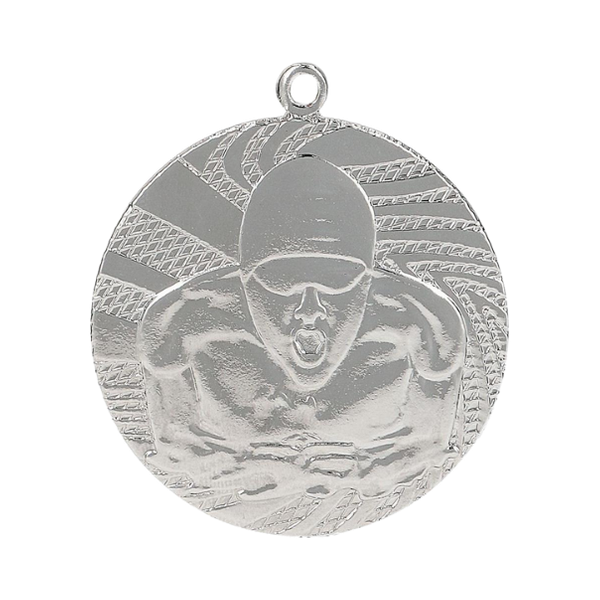Medal pływacki MMC1640/S 40 mm - srebrny