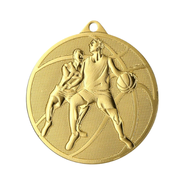 Medal koszykarski MMC40050/G - złoty, 50 mm