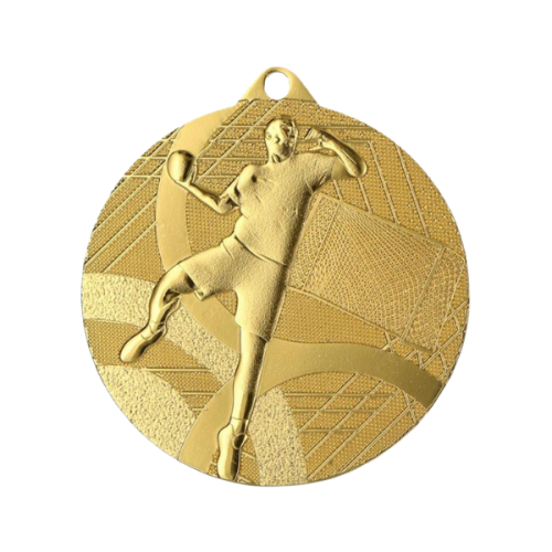 Medal do piłki ręcznej MMC39050/G - złoty, 50 mm