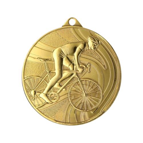 Medal kolarski MMC38050/G - złoty, 50 mm