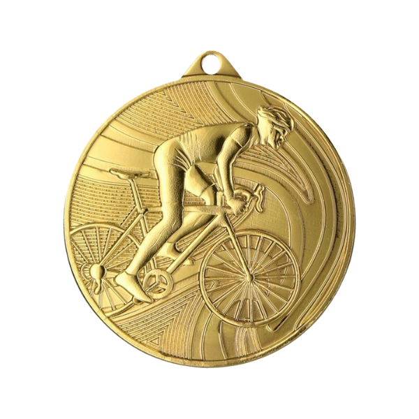 Medal kolarski MMC38050/G - złoty, 50 mm