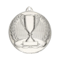 Medal uniwersalny MMC30050/S z pucharem - srebrny, 50 mm