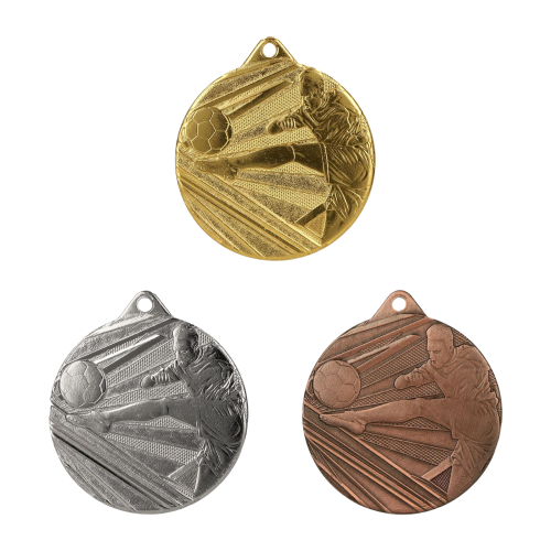Medale piłkarskie ME001 50 mm - złoty, srebrny i brązowy