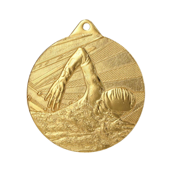 Medal ME003/G 50 mm - pływanie, złoty
