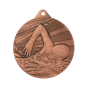 Medal ME003/B 50 mm - pływanie, brązowy
