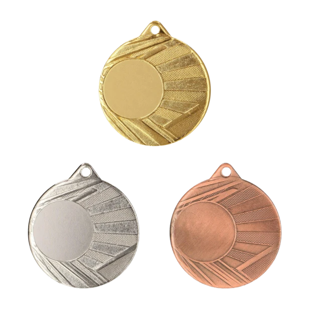 Medale ME006 50 mm - złoty, srebrny i brązowy