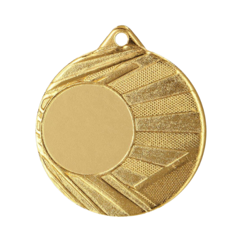 Medal ME006/G 50 mm - złoty, miejsce na krążek 25 mm