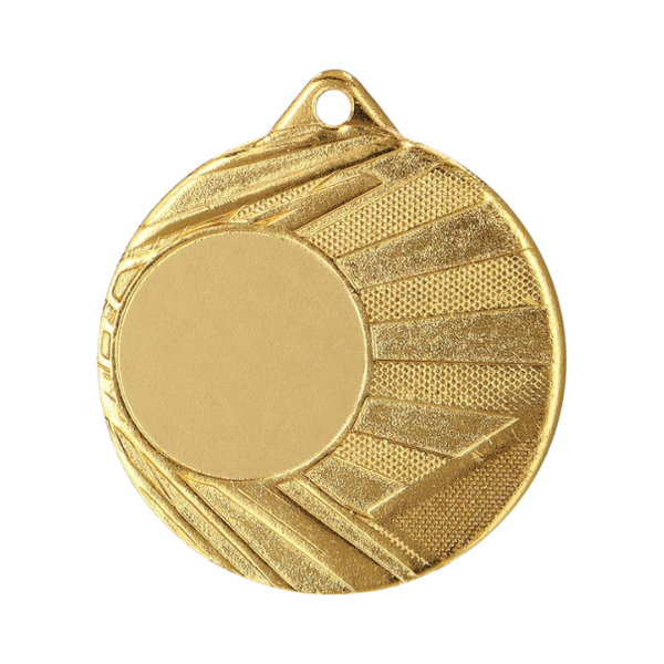 Medal ME006/G 50 mm - złoty, miejsce na krążek 25 mm
