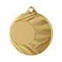 Medal ME006/G 50 mm - złoty, miejsce na krążek 25 mm
