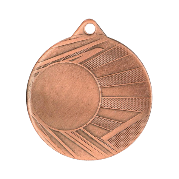 Medal ME006/B 50 mm - brązowy, miejsce na krążek 25 mm