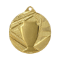 Medal ME007/G 50 mm - złoty, motyw pucharu