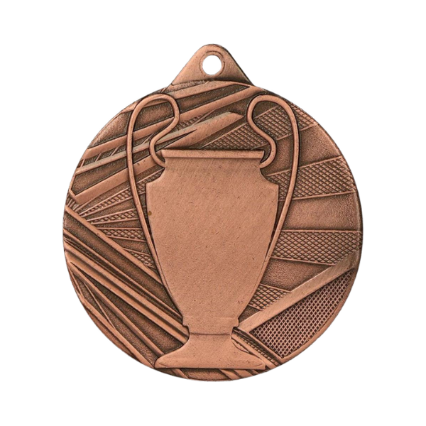 Medal ME007/B 50 mm - brązowy, motyw pucharu