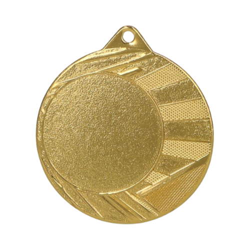 Medal ME0040/G 40 mm - złoty, miejsce na krążek 25 mm