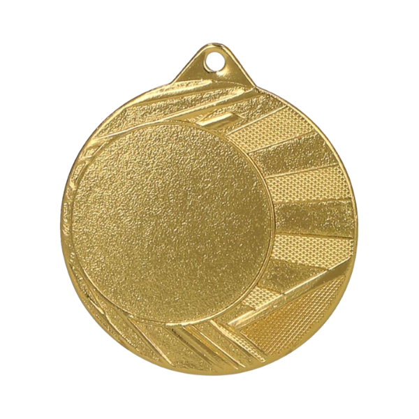 Medal ME0040/G 40 mm - złoty, miejsce na krążek 25 mm