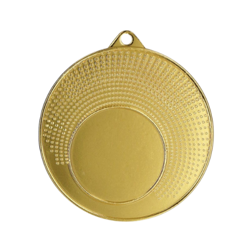 Medal MMC1140/G 40 mm - złoty, miejsce na krążek 25 mm