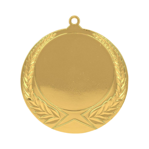 Medal MMC1170/G 70 mm - złoty, miejsce na krążek 50 mm