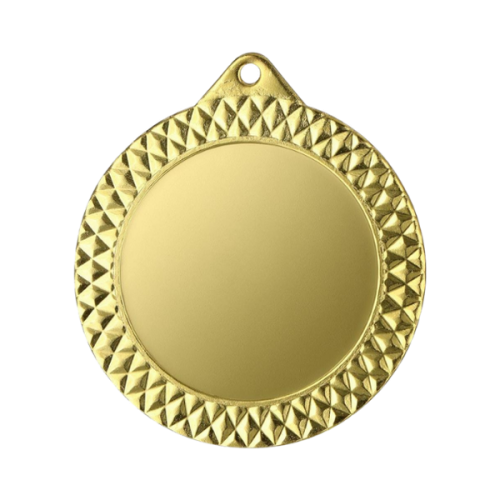 Medal MMC1270/G 70 mm - złoty, miejsce na krążek 50 mm