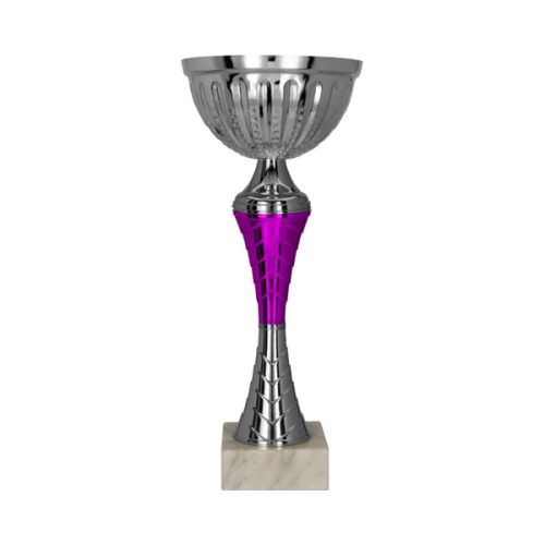 Puchar 9273 - srebrny z fioletowym elementem