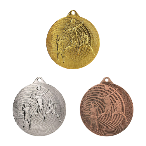 Medale MMC3073 - siatkówka - złoty, srebrny i brązowy