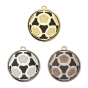 Medal DI5009 piłka nożna 50 mm - złoty, srebrny i brązowy