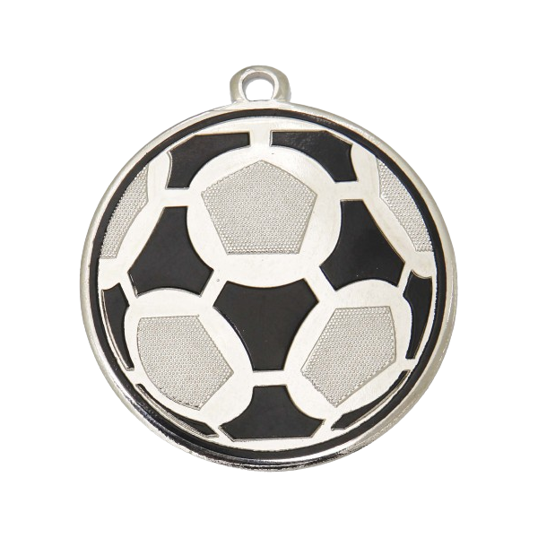 Medal DI5009 srebrny - piłka nożna 50 mm