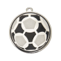 Medal DI5009 srebrny - piłka nożna 50 mm