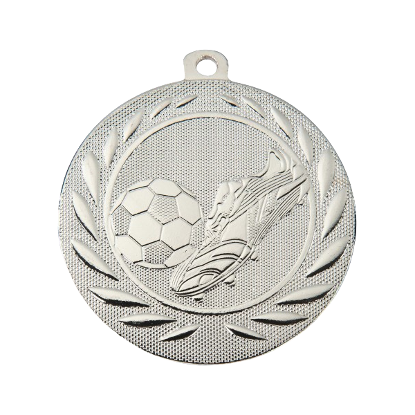 Medal DI5000.B srebrny - piłka nożna 50 mm