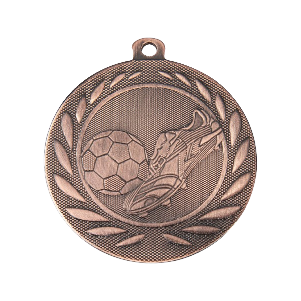 Medal DI5000.B brązowy - piłka nożna 50 mm