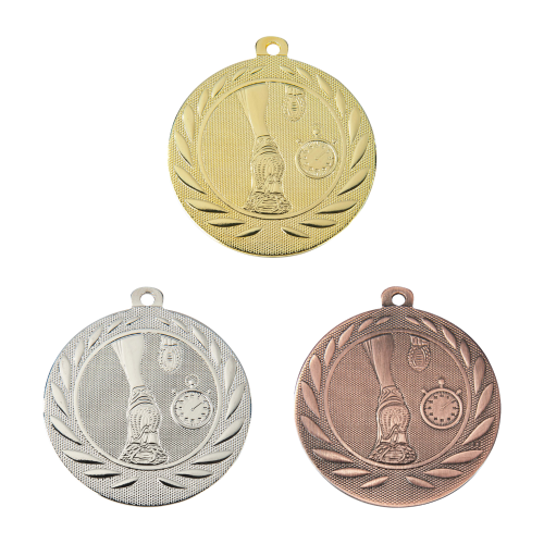 Medal DI5000.G złoty, srebrny i brązowy - biegi 50 mm