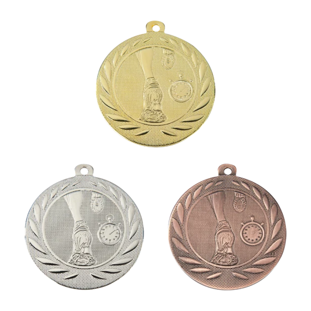 Medal DI5000.G złoty, srebrny i brązowy - biegi 50 mm