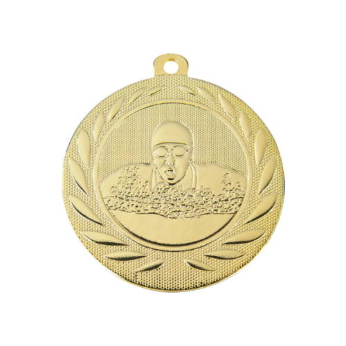 Medal DI5000.H złoty - pływanie 50 mm