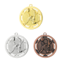 Medal D4A piłka nożna 50 mm - złoty, srebrny i brązowy