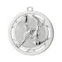 Medal D4A piłka nożna 50 mm - srebrny