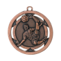 Medal D4A piłka nożna 50 mm - brązowy