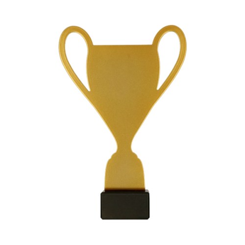 Statuetka metalowa ML-CUP Puchar - złota, 21 cm