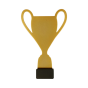 Statuetka metalowa ML-CUP Puchar - złota, 21 cm