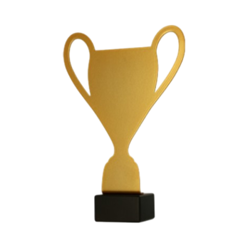 Statuetka metalowa ML-CUP Puchar - widok z boku