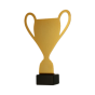 Statuetka metalowa ML-CUP Puchar - widok z boku